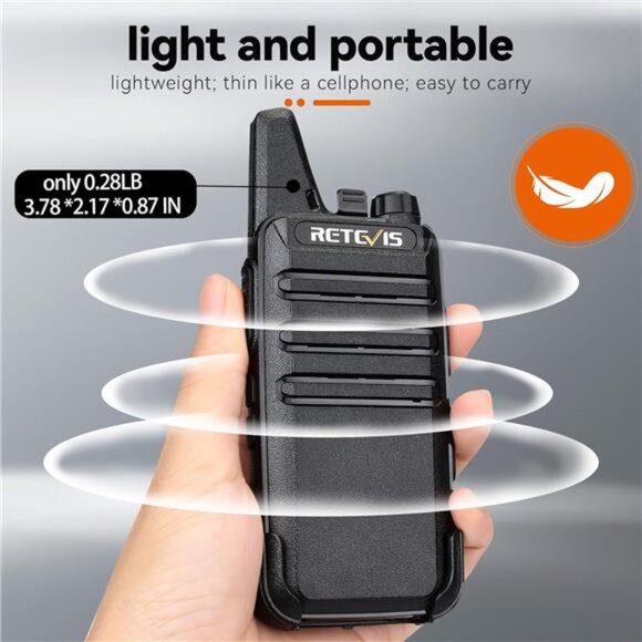 RT22 Two Way Radio Long Range Rechargeable,Portable 2 Way Radio, USB - Picture 2 of 7